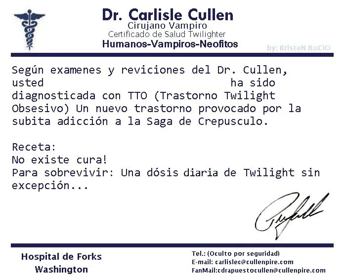 Certificado de Salud TWILIGHT by RoohEditions on deviantART