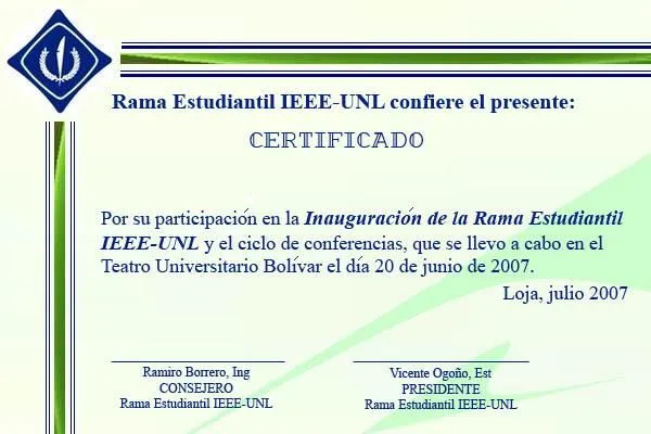 Rama Estudiantil IEEE-UNL | Constituida Legalmente el 1 de ...