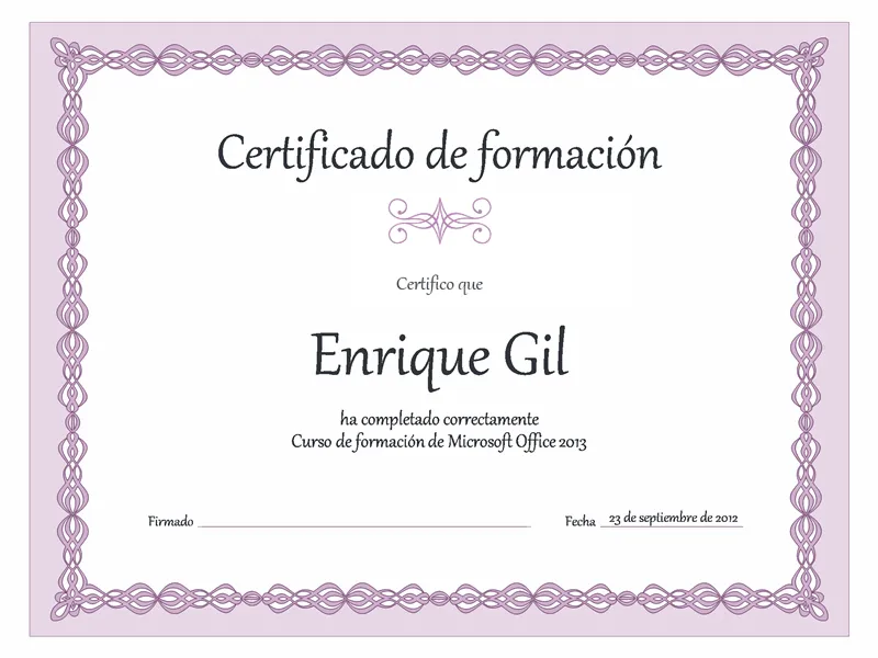 Certificados - Office.com