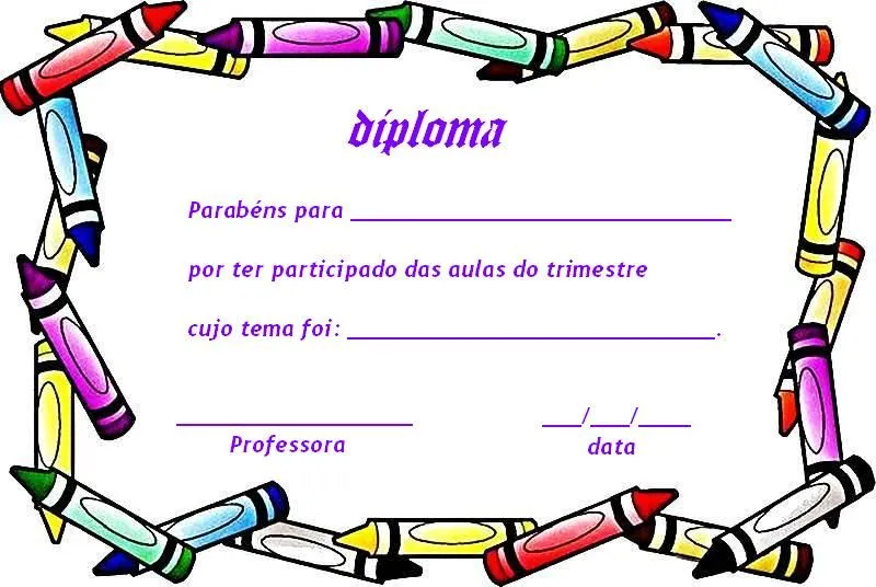 Certificados preescolar para imprimir - Imagui