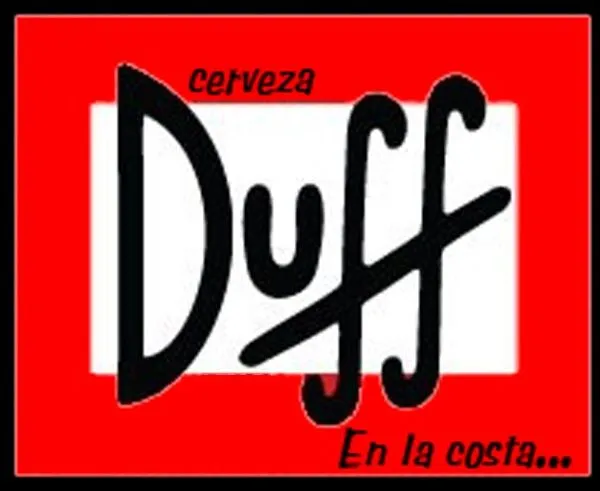 Cerveza Duff en la Costa Atlantica Argentina