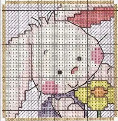 Cesta para bebé con nombre bordado a punto de cruz | Aprender ...