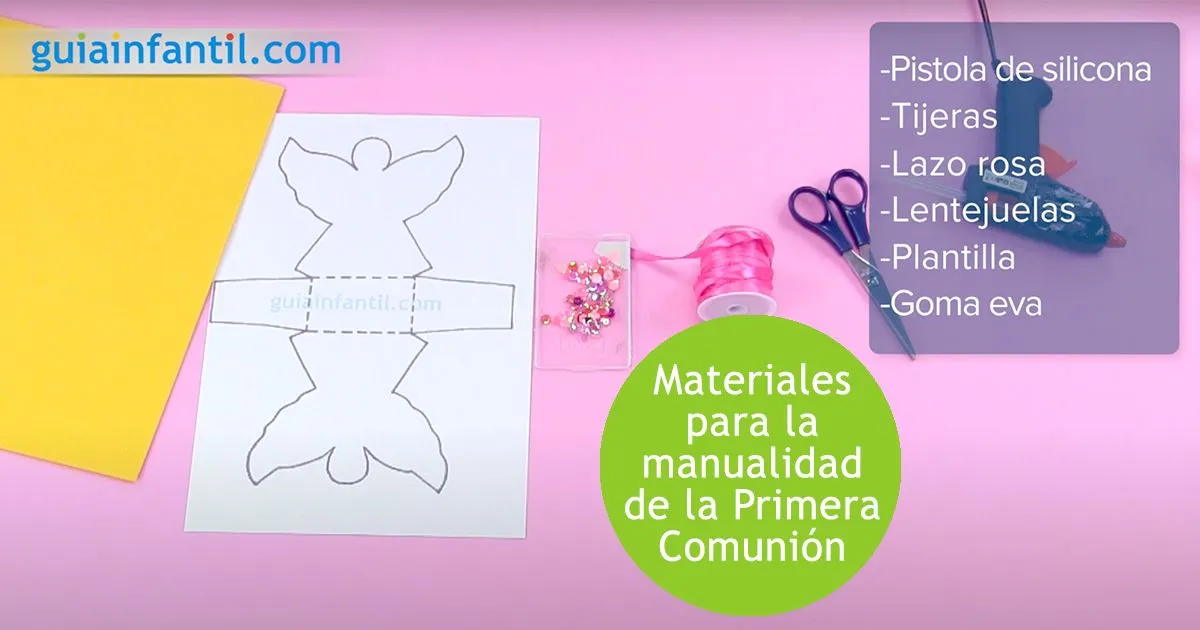 Cómo hacer una cesta de Primera Comunión de goma eva - Recuerdos caseros