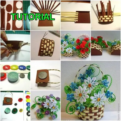 cestas hechas con papel | facilisimo.com