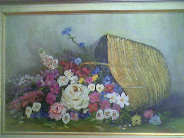 cesto con flores Teresa Velilla Antolin - Artelista.