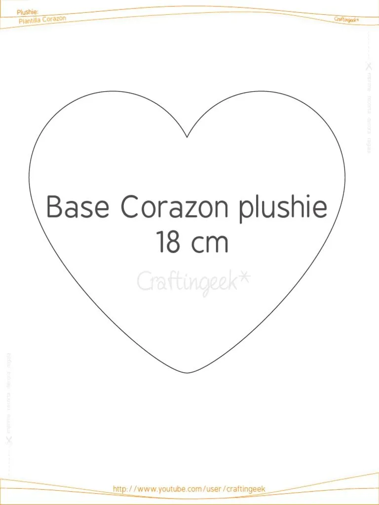 CG Plushie Plantilla Corazon | PDF