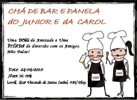 Chá de Bar e Panela