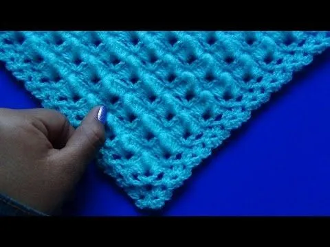 Chal (shawl) tejido a crochet paso a paso - YouTube