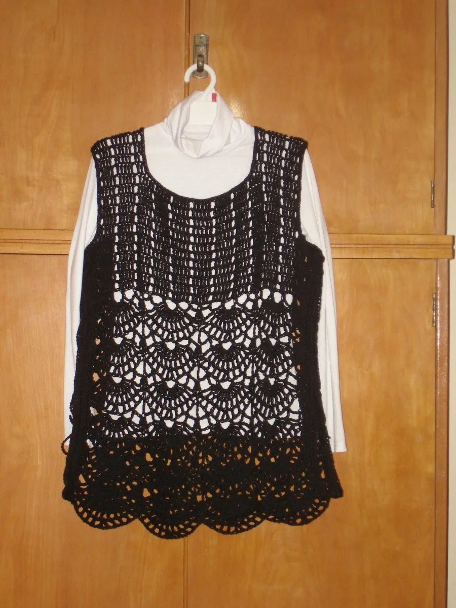 Chaleco Calado Crochet