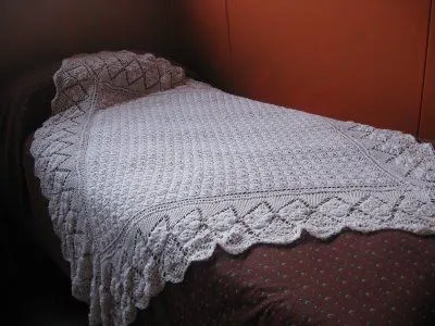 Chales para bebes tejidos a palillo - Imagui