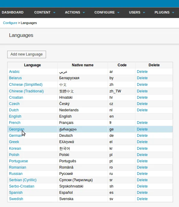 chapter: Idiomas / Newscoop 4.1 para periodistas y editores