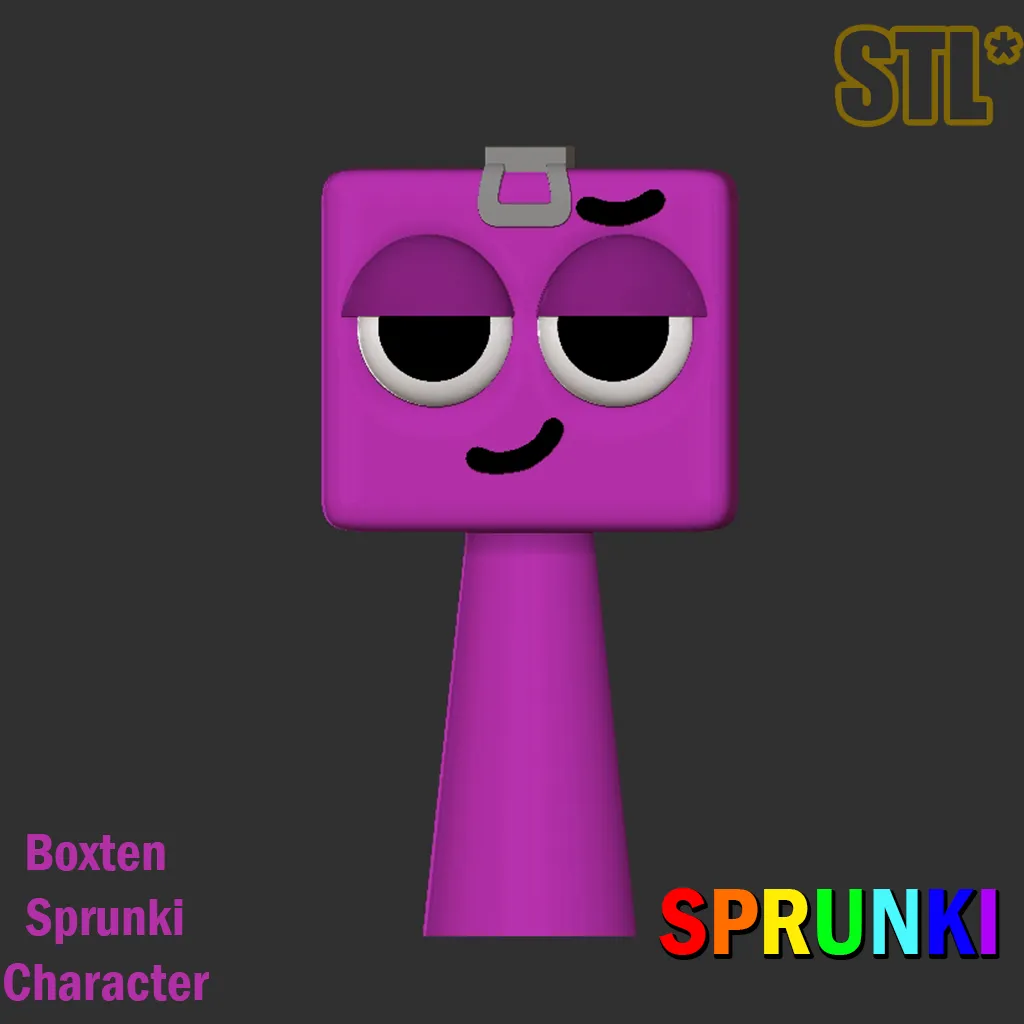 Characters & Creatures STL Download - STL Sprunki Incredibox Boxten Sprunki STL 3D Character Fanarby FnFLab