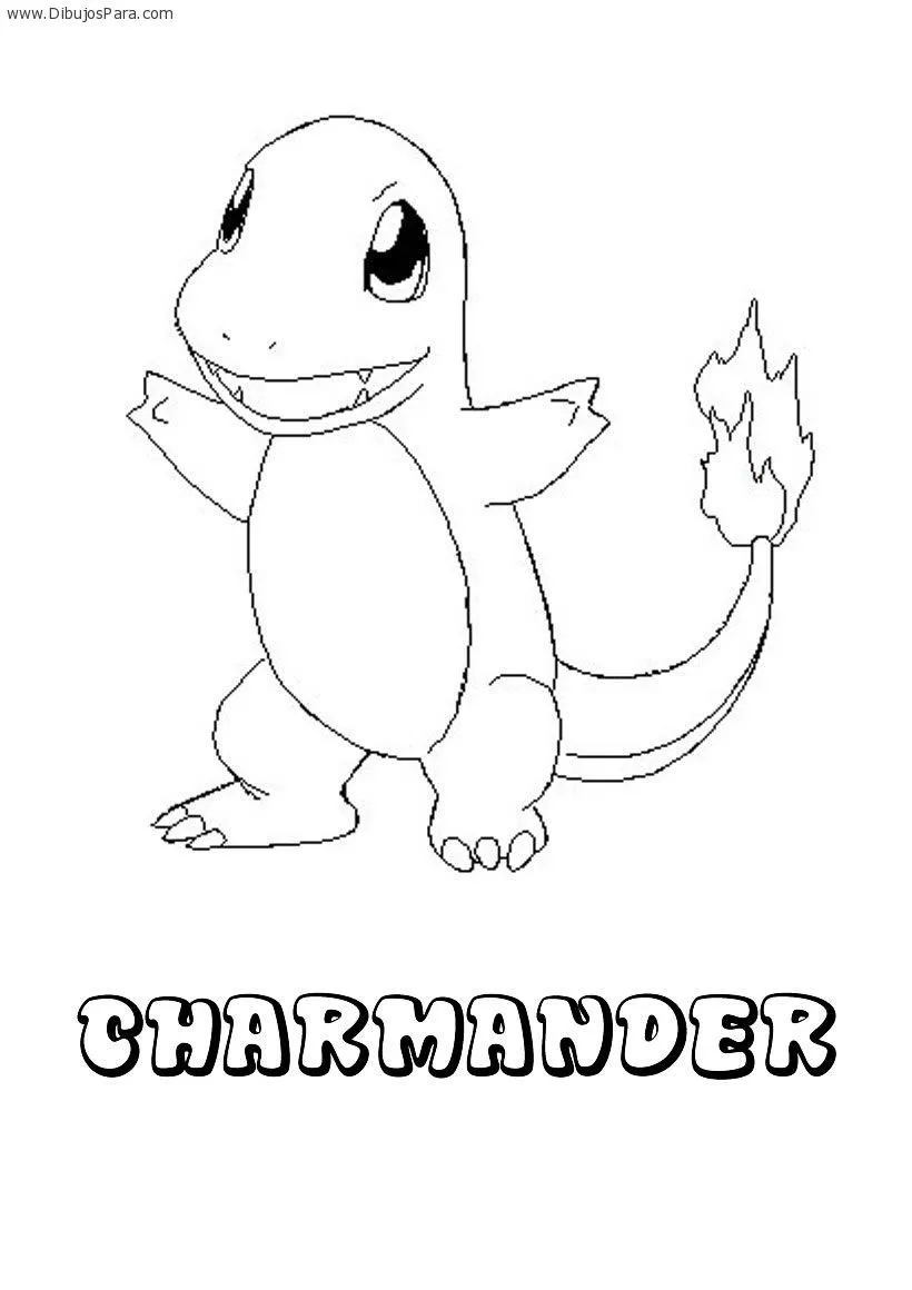  ... Charmander | Dibujos de Pokemon para Pintar | Dibujos para Colorear