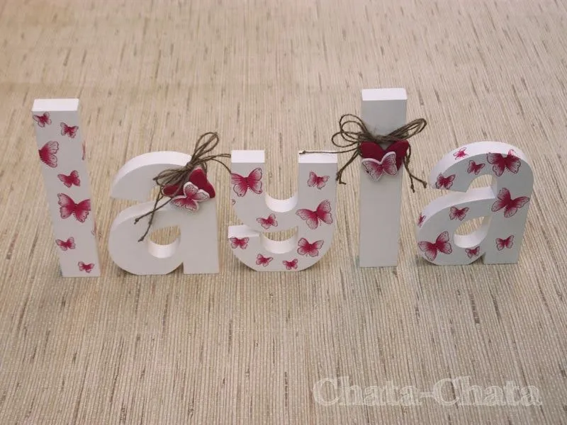 Chata-chata. Decoración infantil: LETRAS PARA LAYLA