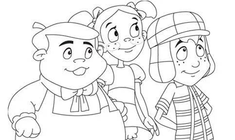 El Chavo y sus amigos de la vecindad para colorear | Colorear imágenes