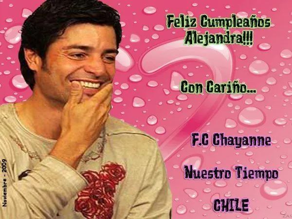 Chayanne, nuestro tiempo: noviembre 2009