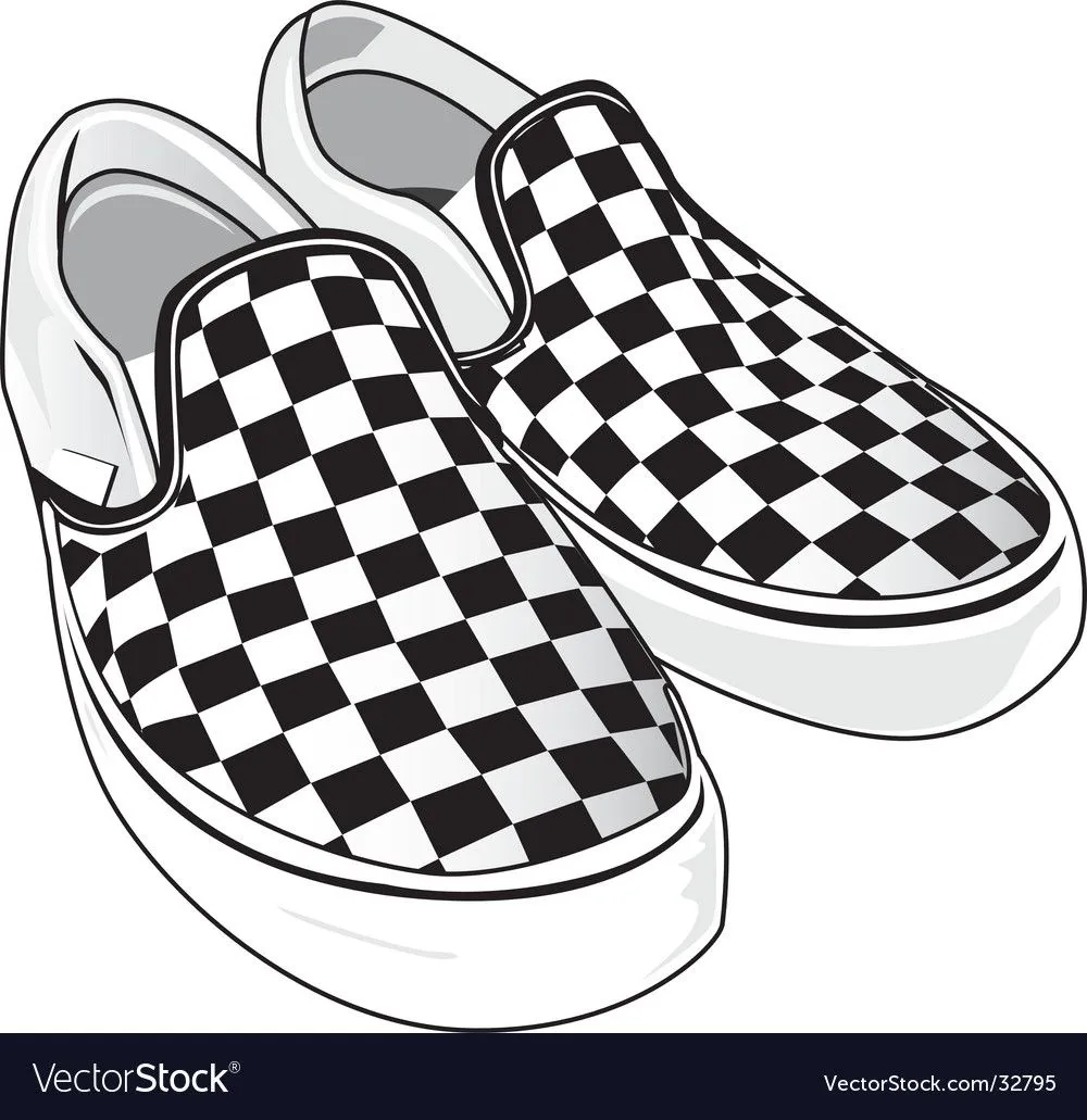 Checkered vans vector art - Download Vans vectors