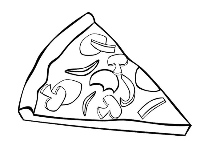 cheese pizza sheet Colouring Pages