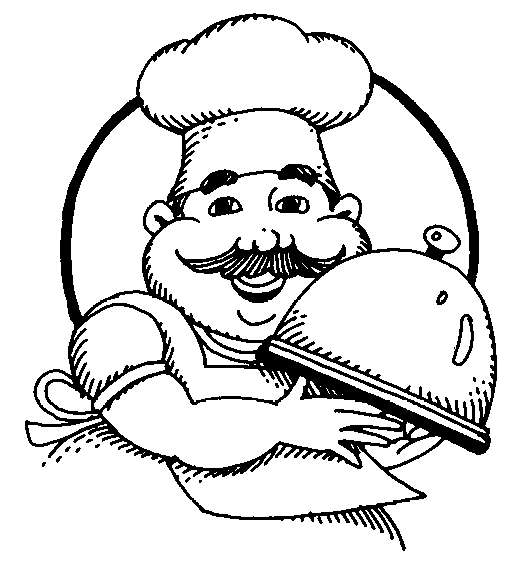 Dibujos para imprimir y colorear: Cocineros para colorear