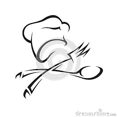 Chef Hat With Knife And Fork Stock Image - Image: 15696251