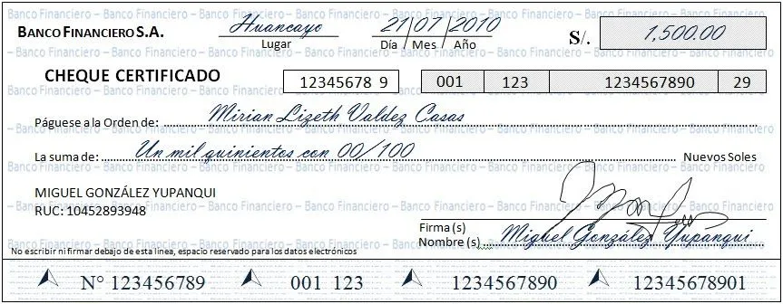 EL CHEQUE - Clase Contable