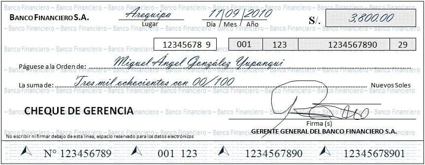 Qué es un cheque de gerencia? | Curiosoando