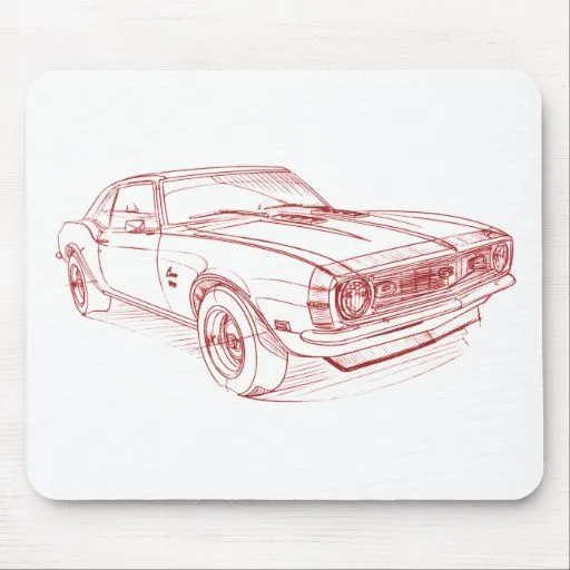 Chevy Camaro SS 1968 Tapetes De Raton de Zazzle.