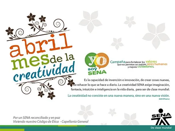 CHIA ►: Abril Mes de la Creatividad