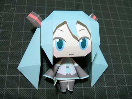 Chibi Hatsune Miku Papercraft 4 ~ Paperkraft.net - Free Papercraft ...