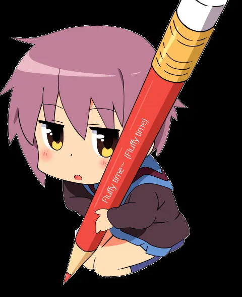 Chibi Nagato Yuki Png by Guummiinnolha on DeviantArt