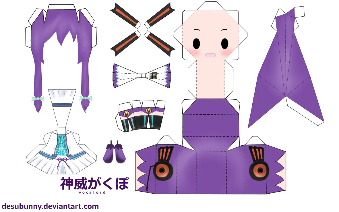 chibi_gakupo_papercraft_by_ ...