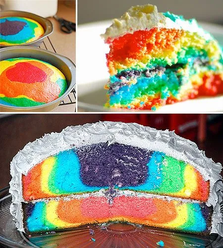 Chic girl: Receta: Torta arcoiris