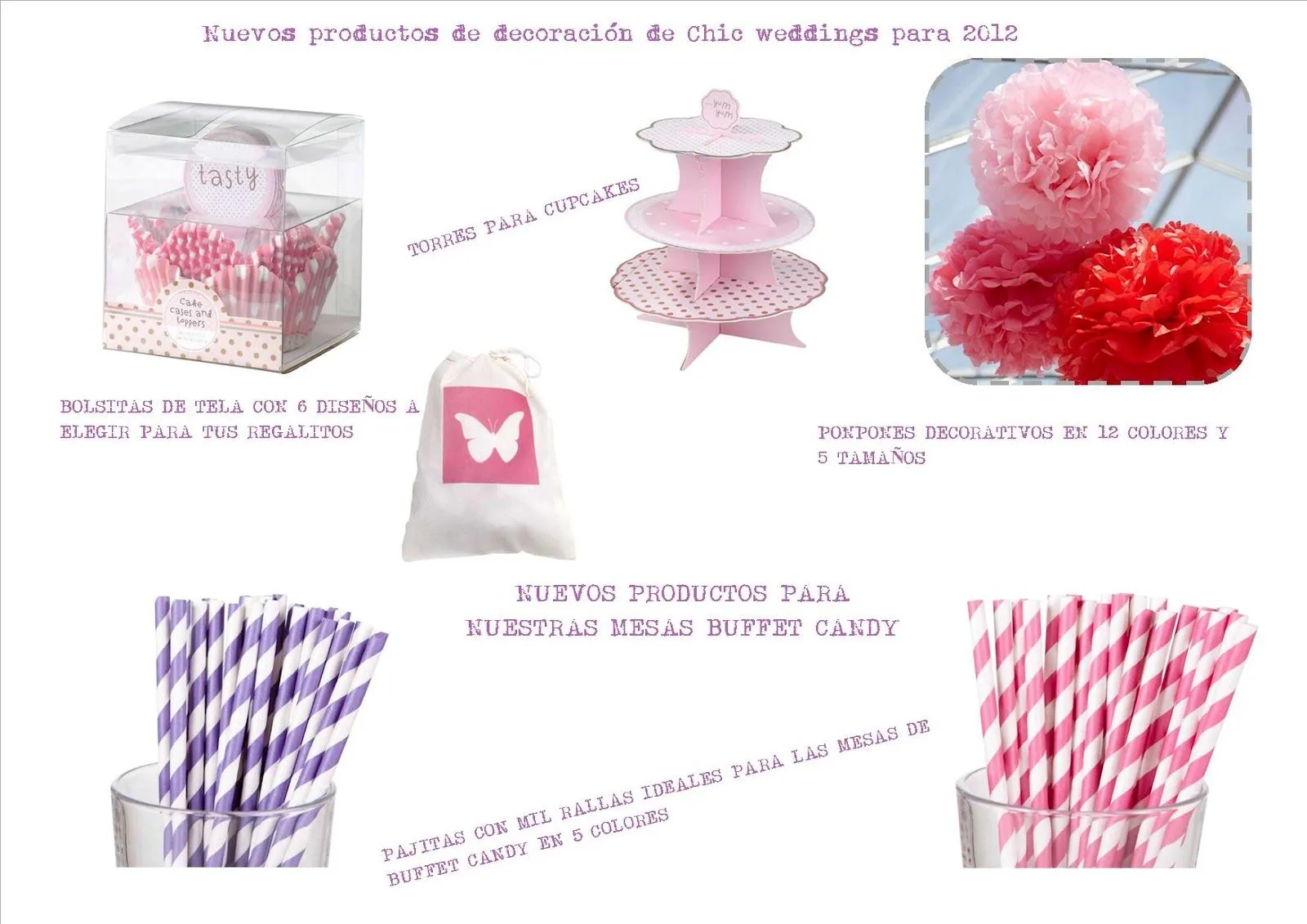 CHIC WEDDINGS: Nuevos productos para nuestros buffets candy bar ...