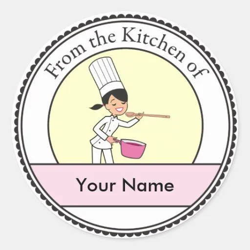 Pegatinas Cocinero Del Dibujo Animado | Diseños de stickers ...