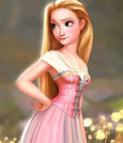 La chica de ojos verdes: Rapunzel de Disney