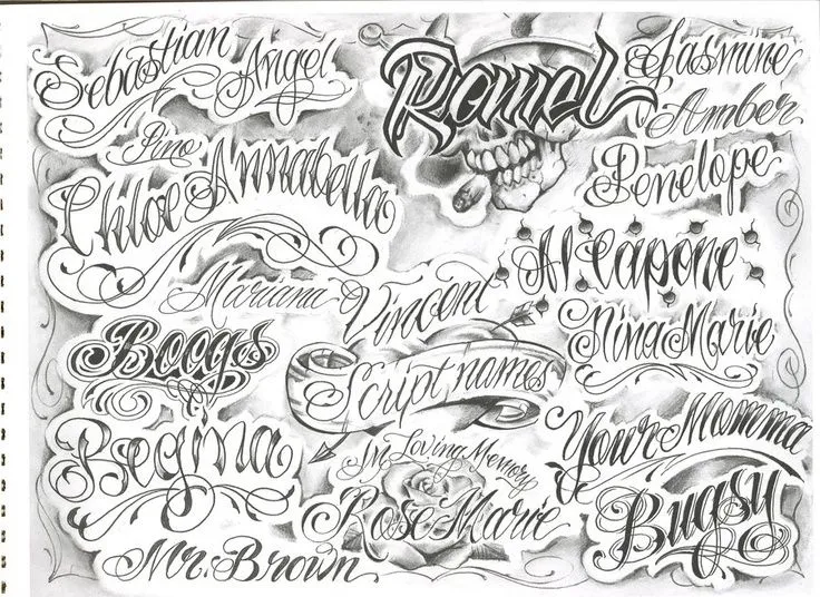 Chicano Style | tattoo lettering, fonts, calligraphy | Pinterest