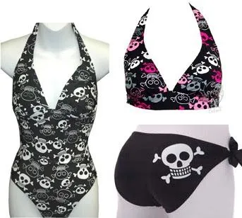 para las chicas emo, aquí esta la clásica calavera de pirata...