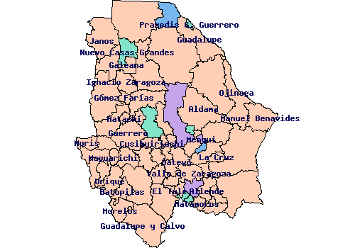 Coahuila mapa municipios - Imagui