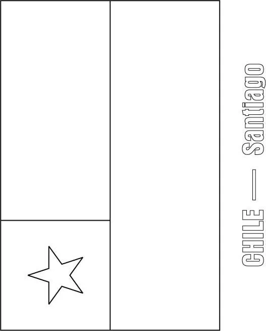 Chile flag coloring page | Download Free Chile flag coloring page ...