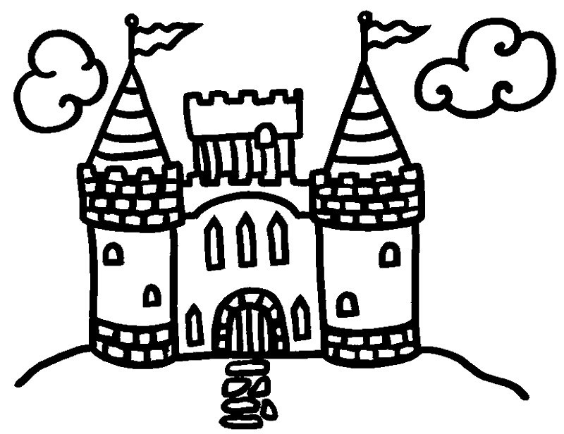  chiquitines de la casa os traigo un estupendo dibujo de un castillo ...