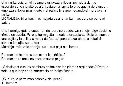 Chistes feministas para correo : frases desamor poemas amor test y ...