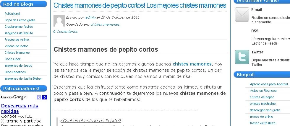 Chistes mamones en Blogsperu