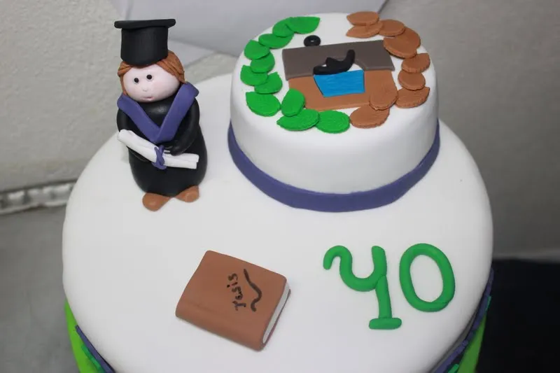 Chocolat Malaga: Tarta 40 Cumpleaños de Mónica "Profesora Universidad"