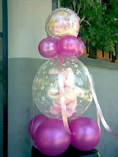 Las Chocolitas: Decorción de globos para baby shower