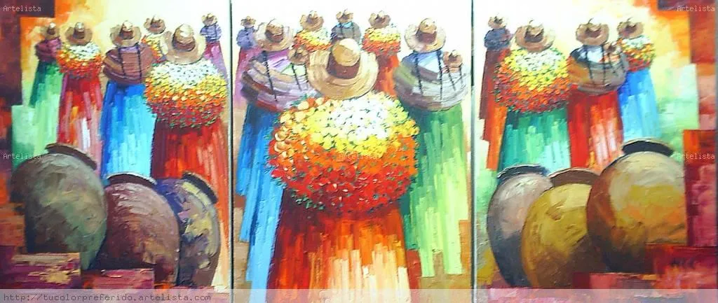 cholas esperando reynaldo guillermo rivera rondon- Artelista.