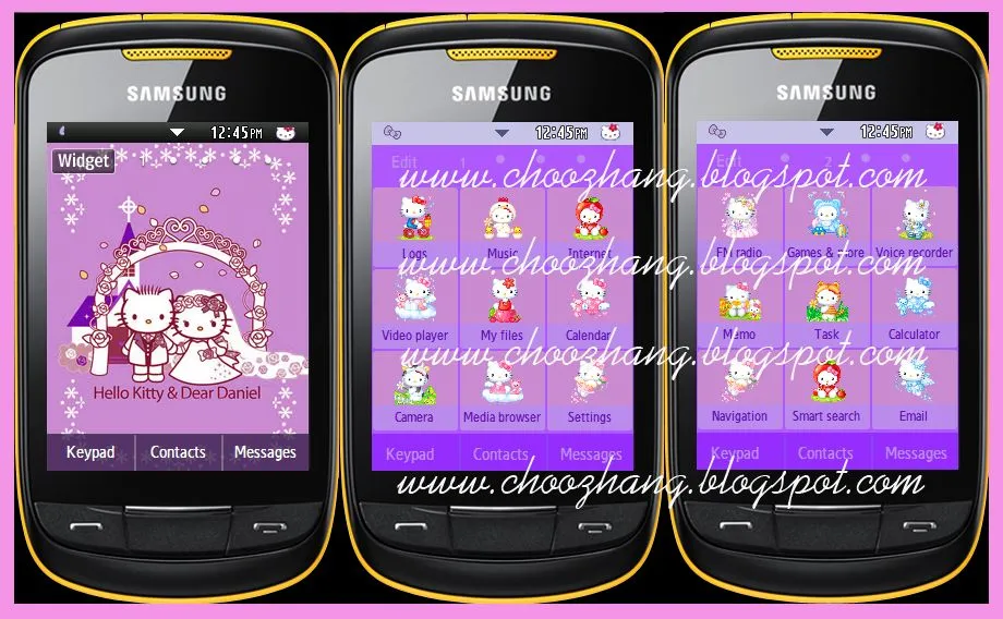 ChooZhang - Corby Cat: Samsung Corby 2 or S3850 - Hello Kitty + ...