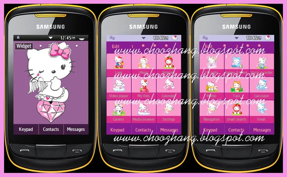 ChooZhang - Corby Cat: Samsung Corby 2 or S3850 - Hello Kitty + ...