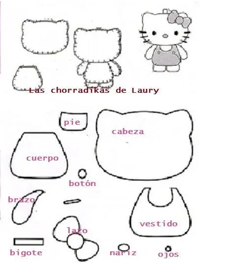 Las chorradikas de Laury: Hello Kitty | manualidades | Pinterest ...