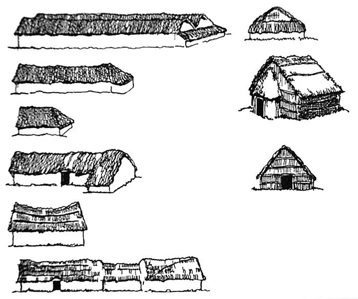 Chozas de Córdoba.: Dibujos e ilustraciones de chozas.