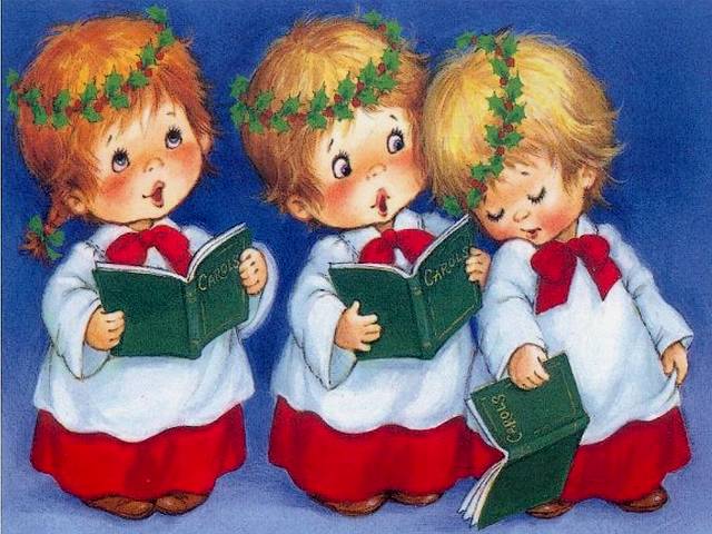 Christmas Carols Greeting Card by Ruth Morehead - Puzzles-Games.eu ...